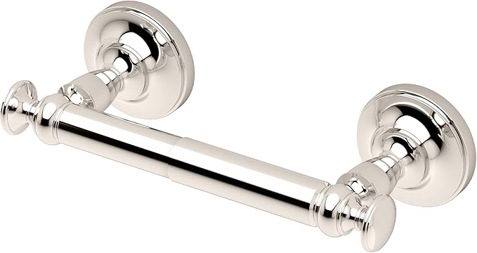 Gatco 4123B Tavern Toilet Paper Holder, Wall Mount Modern Roll Holder, for Bathroom, Polished Nickel