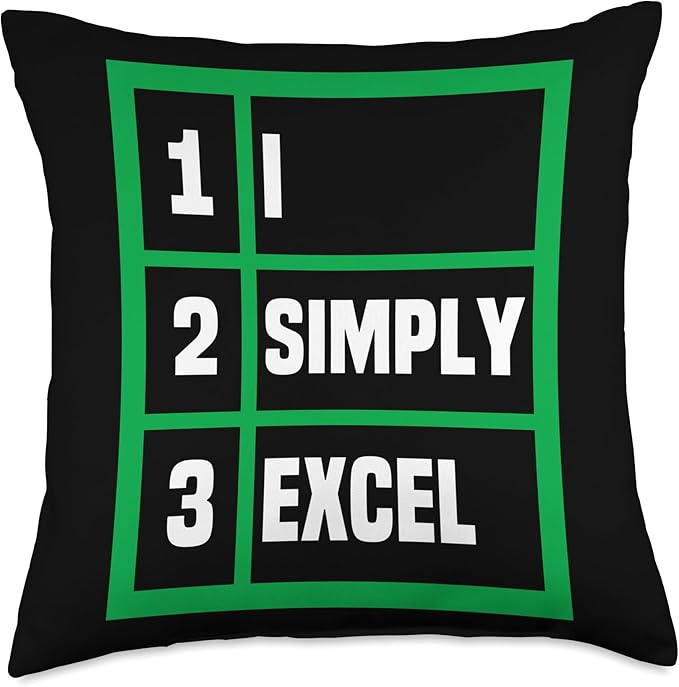 I Simply Excel Spreadsheet Funny I Excel In Spread Sheets Throw Pillow