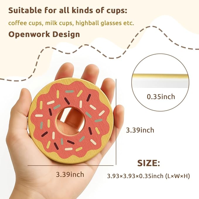 Coasters Set of 4, Water Absorbent Diatomite Coasters for Desk, Decorative Colorful Coasters Cup Mats for Coffee Table (Multiple Colors)