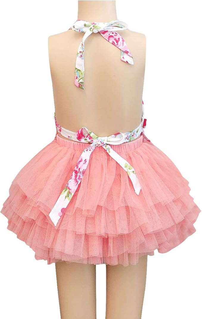 Wrapables Mother and Daughter Ruffles and Roses Apron for Baking, Cooking & Crafts, Mommy & Me Set