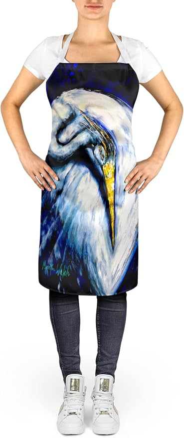 Caroline's Treasures Heron Freshen Up Apron Cooking Kitchen Server Baking Crafts Gardening for Adult Women Men, Unisex, Large, Multicolor