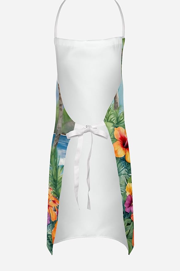 Caroline's Treasures Nova Scotia Duck Tolling Retriever Luau Apron Cooking Kitchen Server Baking Crafts Gardening for Adult Women Men, Unisex, Large, Multicolor