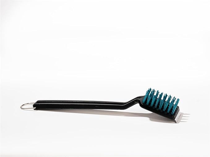 Charbroil Safer Cool-Clean Grill Brush – Grit-Infused Nylon Bristles for Cool Grates, Heavy-Duty Scraper, Built to Last 50,000+ Scrubs
