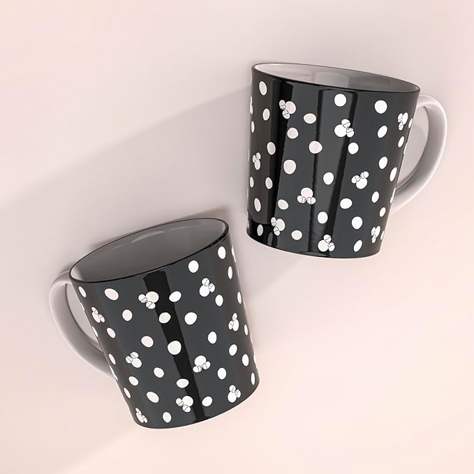 Zak Designs Disney Ceramic Coffee Mug for Hot Drinks at Home, Collectible Keepsake (15 oz, Minnie Mouse)