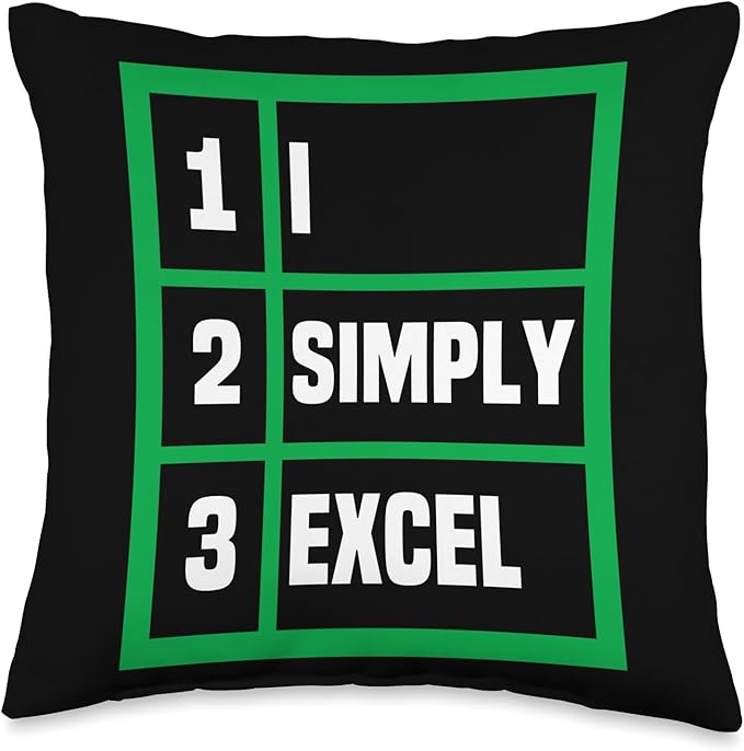 I Simply Excel Spreadsheet Funny I Excel In Spread Sheets Throw Pillow