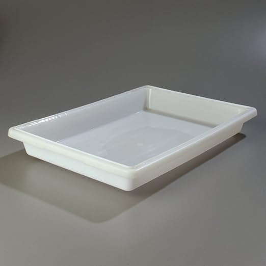 Carlisle FoodService Products Storplus 5 Gallon Food Storage Container with Stackable Design for Kitchen and Restaurants, Polyethylene (Pe), White