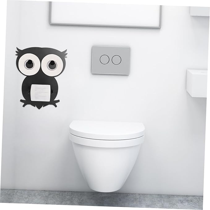Lovely Owl Tissue Stand Paper Towel Holder Bathroom Toilet Paper Storage Rack for Home Office Kitchen Decor Easy Extract and Multi-use Organizer