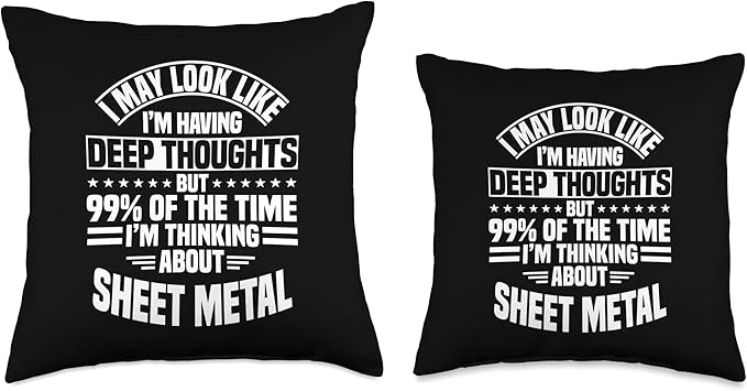 Sheet Metal Worker Smith Blacksmith Metalworking Throw Pillow