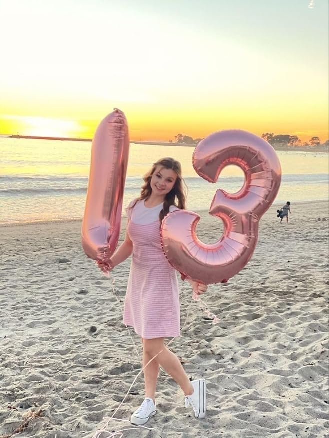 Balloon Number 30, 40 Inch Happy 30th Birthday Decoration for Her Him, Pastel Pink Foil Number Balloons for Celebration Engagement Memorial Day's Big Event Supplies