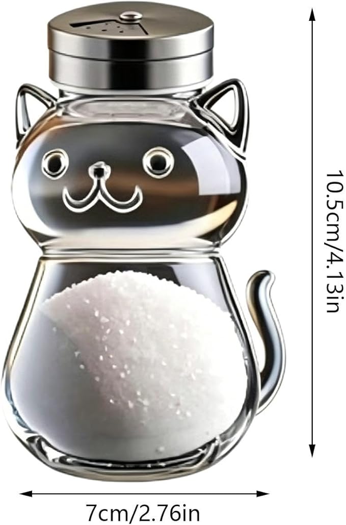 Animal Seasoning Jars, Fine Salt Shaker, Kitchen Utility with Portable Feature, Household Fixture with Secure Grip, 2.76x4.13 inches Dining Accessory, Organizer for Jelly Condiments Spices Preparation