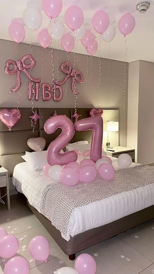 40 Inch Pastel Pink Balloon Number, 18th Birthday Party Decoration for 1 8 18 81 Men & Women, Big Foil Balloon Number for Wedding Celebration Adult Party Supplies