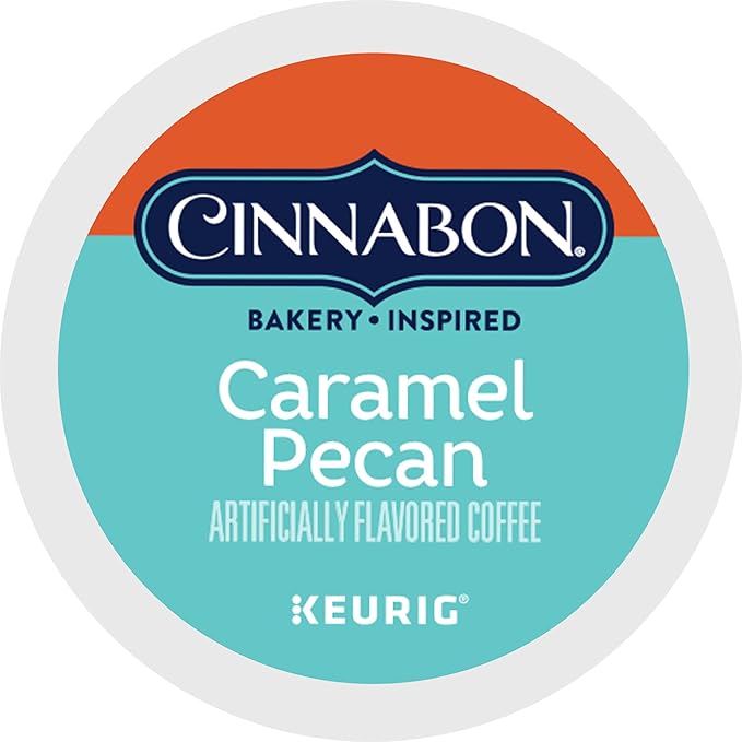 Cinnabon Caramel Pecan Coffee, Keurig Single Serve K-Cup Pods, 60 Count (6 Packs of 10)
