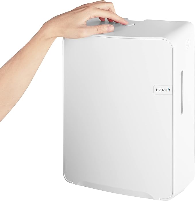 EZbrnd Wall Mount MULTIFOLD Paper Towel Dispenser for Kitchen/Bathroom/Office/RV/Airbnb, White, 3300-EZ