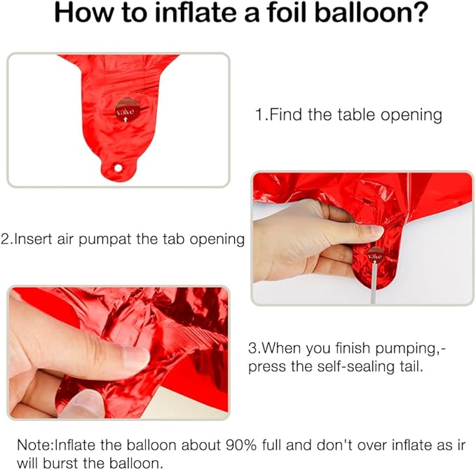 2026 Balloons, 2026 Number Balloons, 2026 Red Balloon, Foil Happy New Year Balloon for New Year Eve Party Supplies 2026 Graduation Decorations Anniversary Birthday Home Office Decorations, 16 Inch