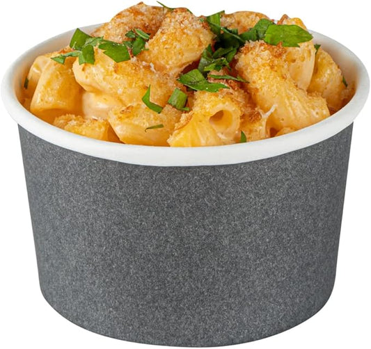 Coppetta 3 Ounce Paper Cups, 200 Durable To Go Cups - Lids Sold Separately, Disposable, Gray Paper Dessert Cups, Freezable, For Cafes And Restaurants - Restaurantware