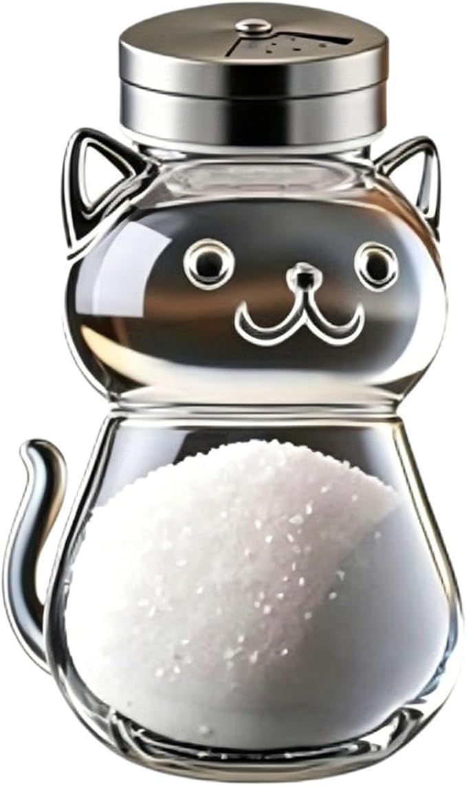 Animal Seasoning Jars, Fine Salt Shaker, Kitchen Utility with Portable Feature, Household Fixture with Secure Grip, 2.76x4.13 inches Dining Accessory, Organizer for Jelly Condiments Spices Preparation