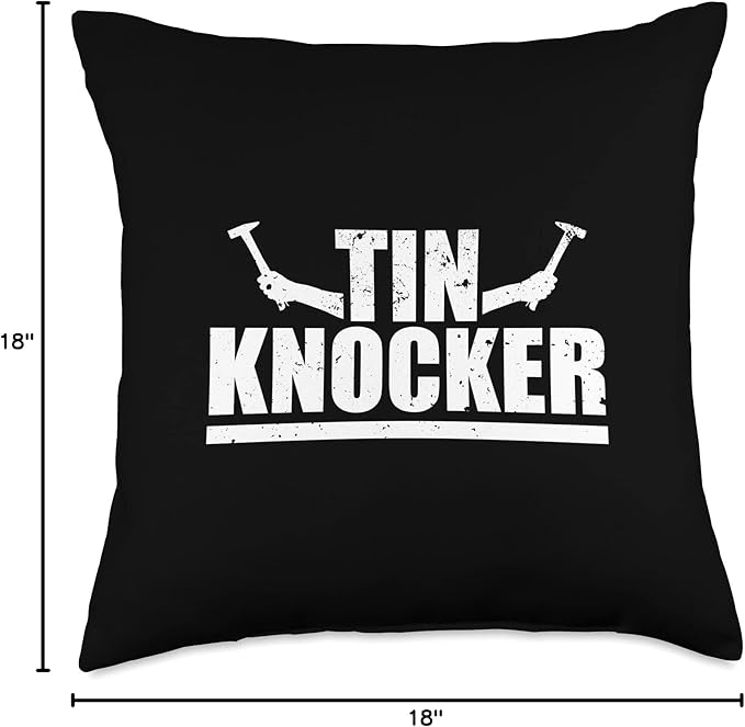 Tin Knocker Hammers Sheet Metal Worker Throw Pillow