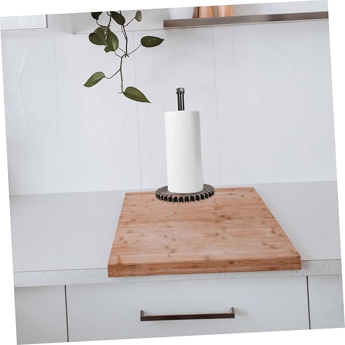 ORFOFE Metal Paper Towel Holder Vintage Industrial Style Freestanding Kitchen Towel Roll Dispenser Perfect for Home
