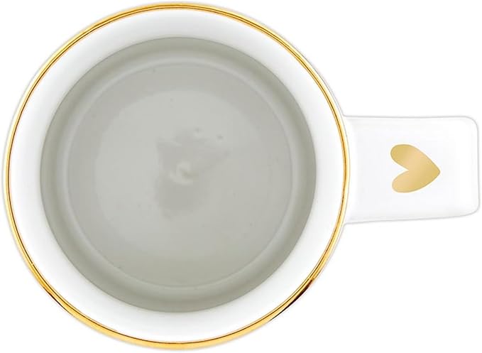 Santa Barbara Design Studio Wedding Gifts Gold Foil Ceramic Coffee Mug, 16-Ounce, Happily Ever After