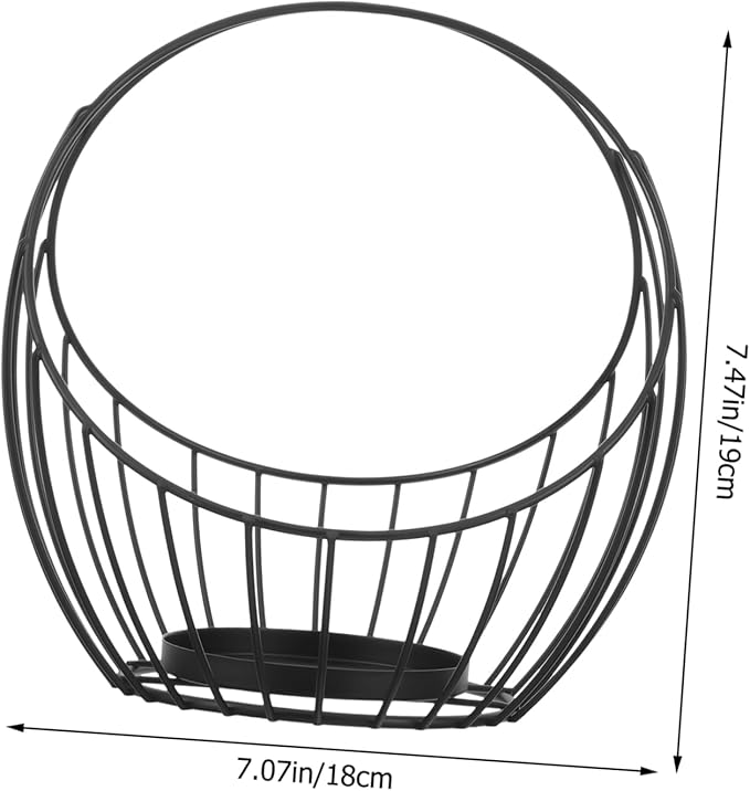 Gadpiparty Multi-Functional Storage Basket with Handle Small Iron Magazine Holder for Organizing Books and Newspapers for Home Office and School Use Black