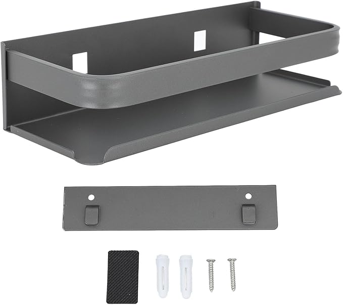 Tyenaza Bathroom Rack, Muti Purpose Floating Shelves Wall Mounted Wall Storage Shelves for Bedroom Living Room Bathroom Kitchen (25cm)