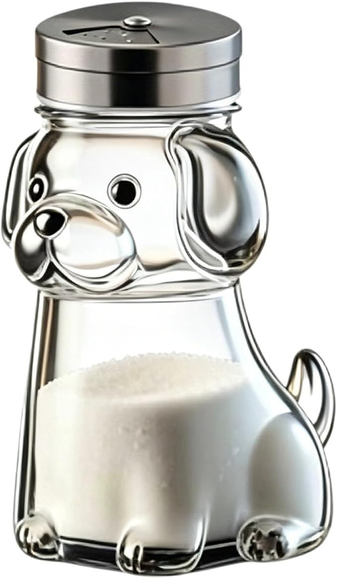 Animal Seasoning Jars, Fine Salt Shaker, Kitchen Utility with Portable Feature, Household Fixture with Secure Grip, 2.76x4.13 inches Dining Accessory, Organizer for Jelly Condiments Spices Preparation