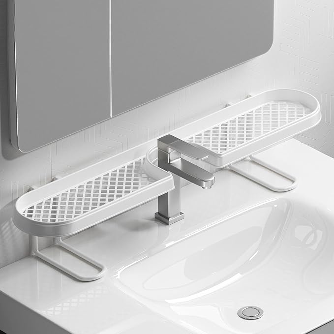 U Shape Faucet Storage Rack, Enhanced Usability Convenience, 11.5x12.8x59cm, Kitchen Sink Organizer, Sink Storage Rack, Space-Saving Design, For Kitchen Countertop Bathroom Dorm