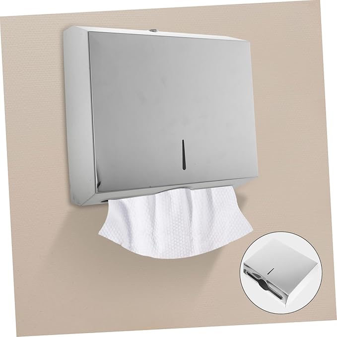 Paper Towel Dispenser Wall Mount Hand Towel Holder for Bathrooms Hospitals and Kitchens Commercial Tissue Box Elegant Design
