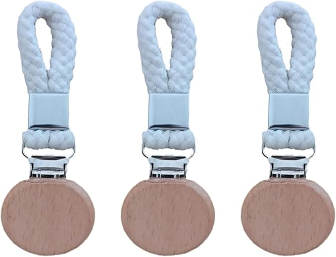 15 Pcs Towel Clips Clamps Braided Cotton Loop Metal Hook Clothes Hanger Kitchen Storage(Multicolor)
