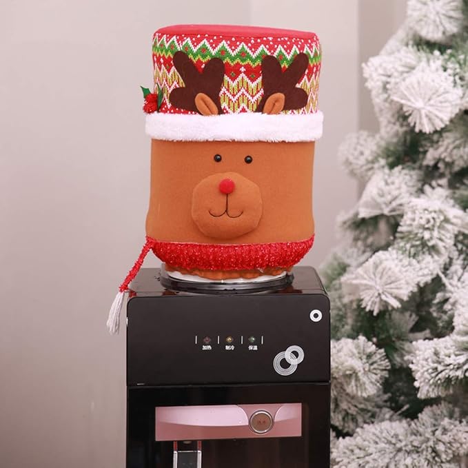 Acouto on Dispensers,Reusable Cover with Festive Design Reusable Dispenser Cover,Christmas Kitchen Decor,Festive,Holiday Dispenser Decoration,Cloth Co (180)