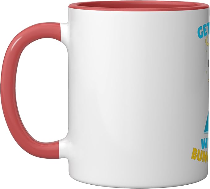 Get in, Loser We're Doing Bunghole Stuff Funny Alien Ceramic Mug, Red/White