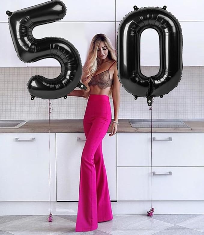 Number 0 Balloons Black Party Decorations for Women Men, 40 In Big Balloons for Engagement, Wedding, Celebration Party, Graduations, Photo Shoot