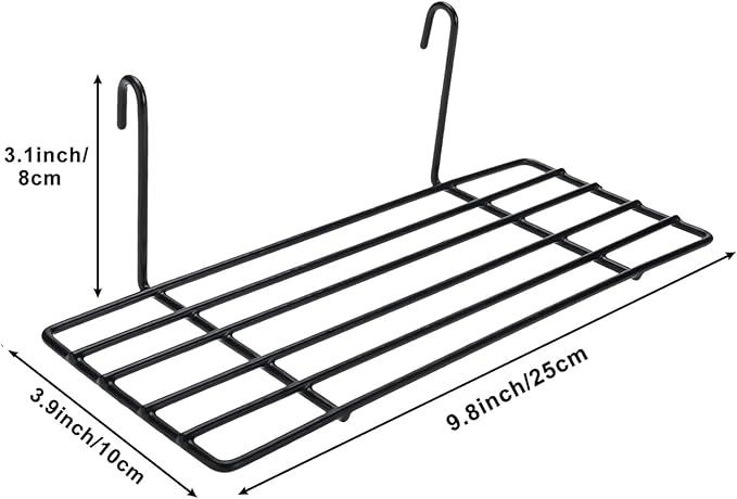 Yaegoo 3 Pack Wire Baskets and Shelves - Hanging Shelf for Wall Grid Panel