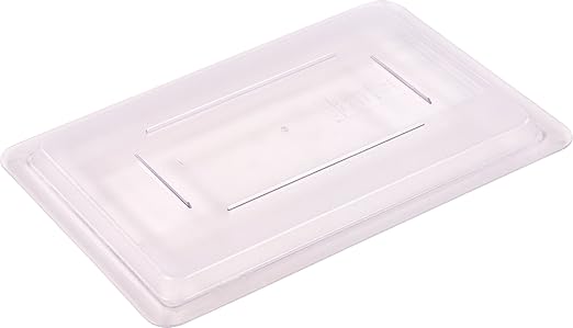 Carlisle FoodService Products Storplus Food Storage Container Lid with Stackable Design for Catering, Buffets, Restaurants, Polycarbonate (Pc), 18 X 12 Inches, Clear