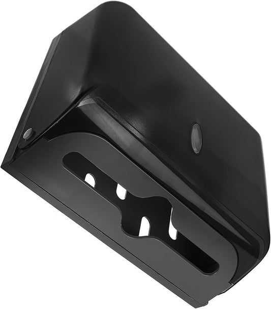 Cabilock Wall-Mounted Tissue Dispenser for Bathroom and Kitchen No Drilling Paper Towel Holder Storage Box Sturdy Plastic Suitable for Home and Commercial Use