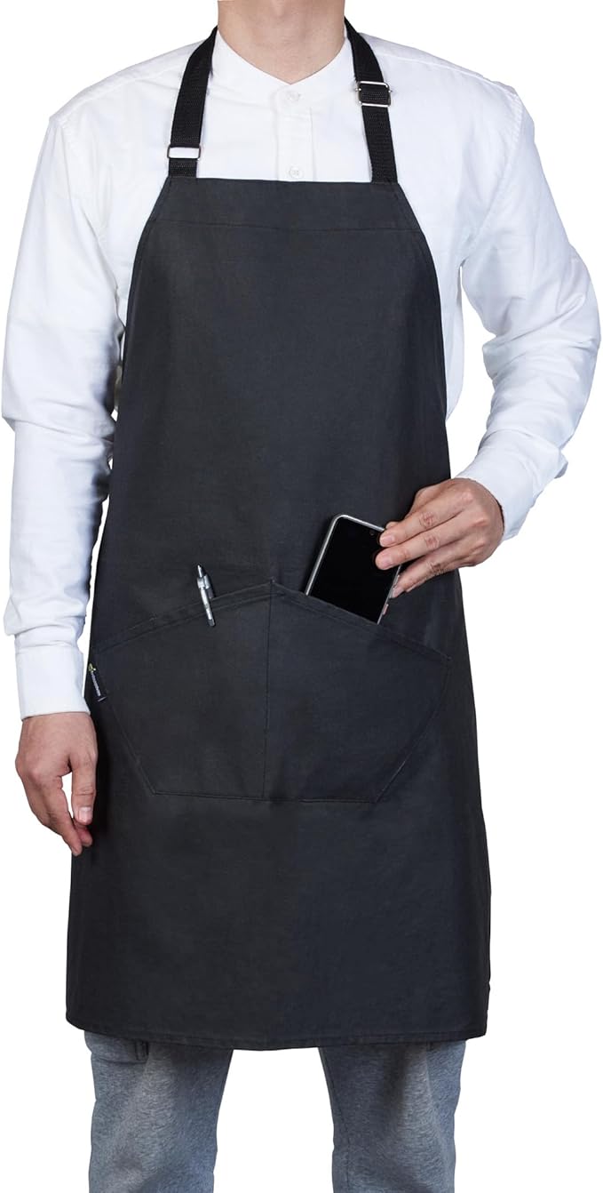 Restaurantware-RW Base Bib Aprons, 100 Server Aprons With 3 Pockets