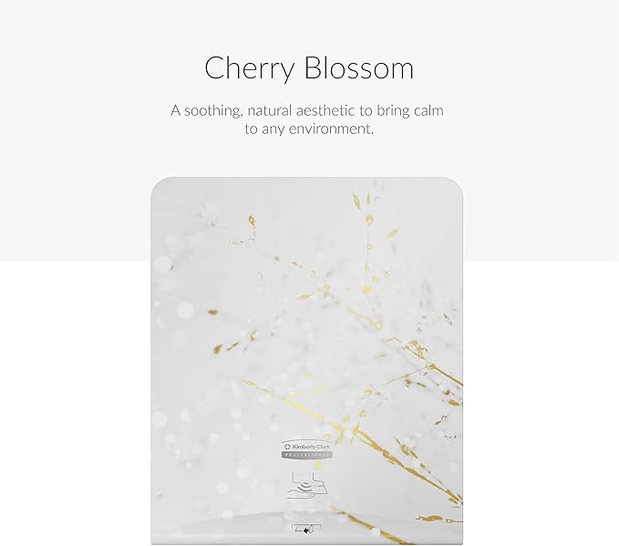 Kimberly-Clark Professional ICON Faceplate (58820), Cherry Blossom Design, for Automatic Hard Roll Towel Dispensers (Qty 1)