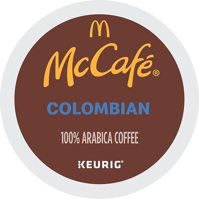 McCafe Colombian, Single Serve Coffee Keurig K-Cup Pods, Medium Roast, 10 Count (Pack of 12)