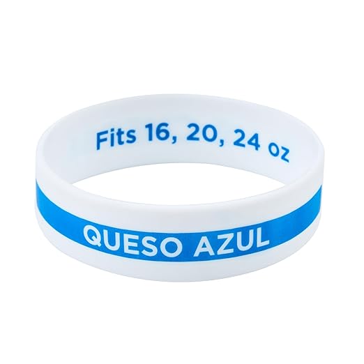 Restaurantware Silicone Squeeze Bottle Band 10 Count 2.75 Inch Dishwasher Safe Condiment Identification Band, Blue Cheese White Non-Slip Label Band for Condiment Labeling at Restaurants, Food Trucks