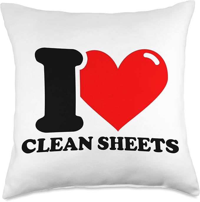 I Love Clean Sheets Throw Pillow