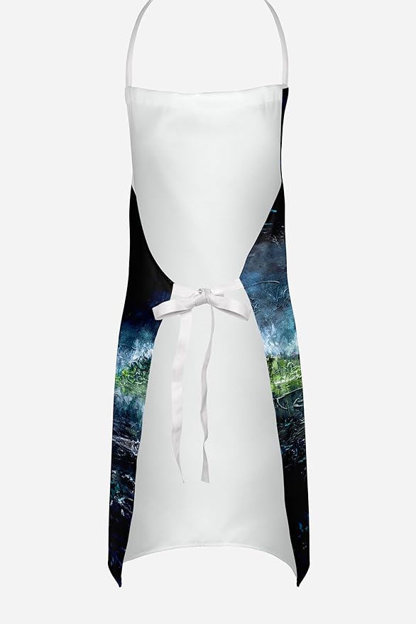 Caroline's Treasures By The Moonlight Apron Cooking Kitchen Server Baking Crafts Gardening for Adult Women Men, Unisex, Large, Multicolor