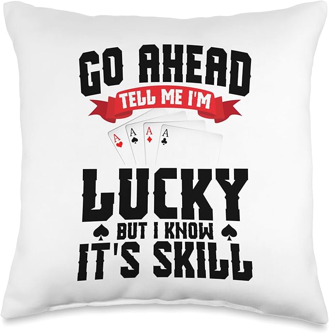 Canasta Team Cards with Point Values Score Sheets Canasta Throw Pillow