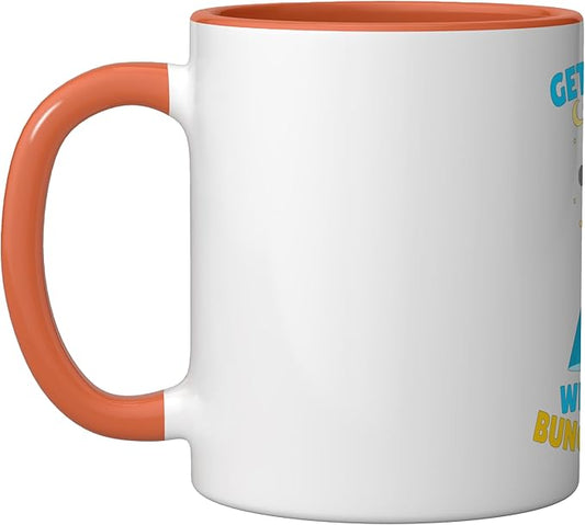 Get in, Loser We're Doing Bunghole Stuff Funny Alien Ceramic Mug, Orange/White