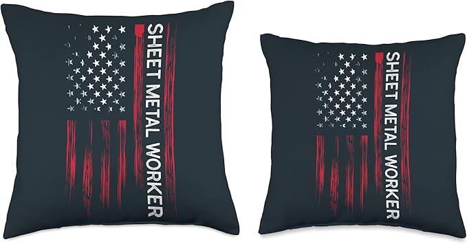 Journeyman Sheet Metal Worker Union Sheet Metal Worker Throw Pillow
