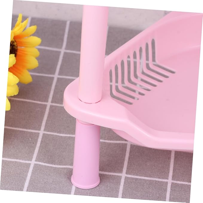 Ciieeo Plastic Basket Corner Shelf Storage Shelves Desk Stand Rack Bathroom Organizing Easy to Clean Assemble