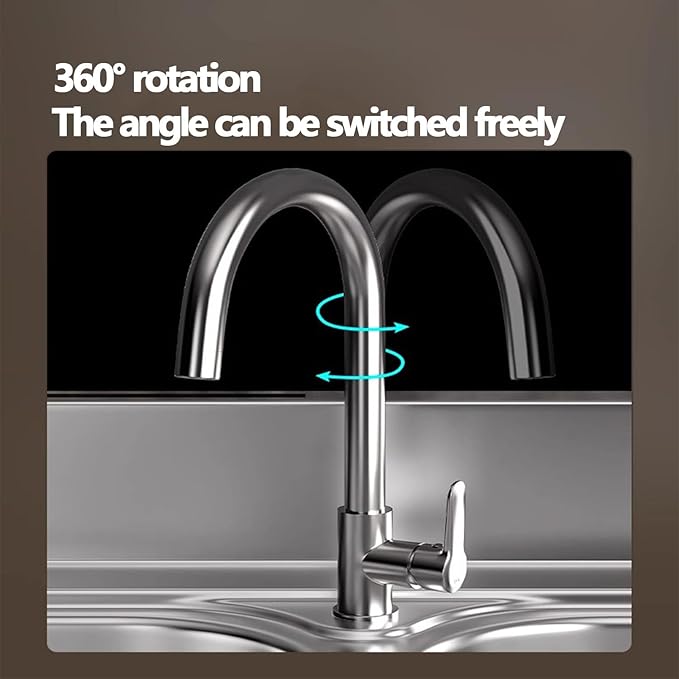 Outdoor Stainless Steel Utility Sink,Standalone Stainless Steel Sink,Small Stainless Steel Utility Kitchen Sink Tub with Storage Shelve and Faucet for Restaurant,Bar,Laundry, Garage, Backyard