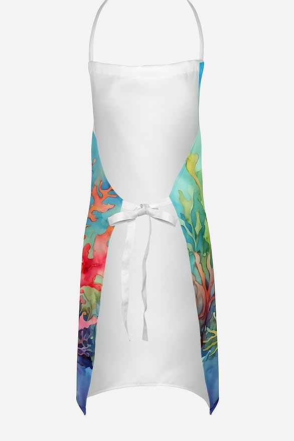 Caroline's Treasures Seaweed Apron Cooking Kitchen Server Baking Crafts Gardening for Adult Women Men, Unisex, Large, Multicolor