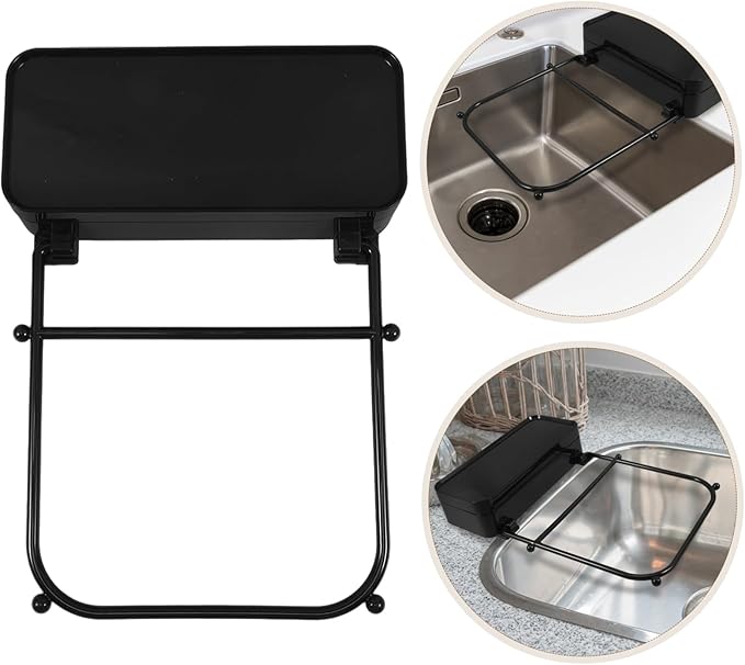 Mipcase Kitchen Sink Residue Strainer Rack with Suction Cups Space-saving Drain Filter for Easy Cleaning and Towel Hanging for Kitchen Organization and Garbage Disposal Management