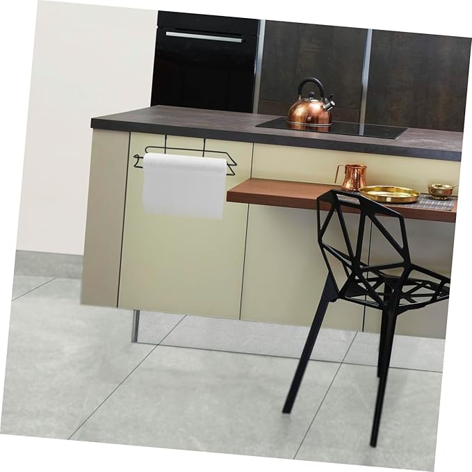 Mobestech Hanging Paper Towel Holder Over Door Industrial Kitchen Towel Rack for Laundry Rooms