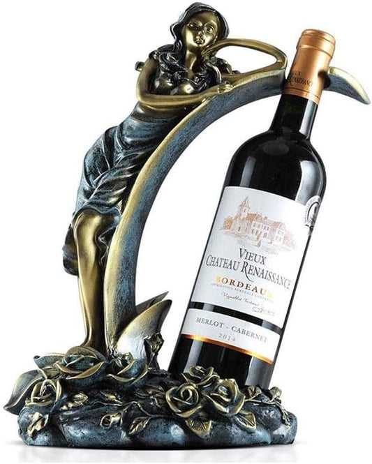 Wine Holder European Beauty Wine Rack Personality Home Kitchen Restaurant Resin Wine Rack Decoration Countertop Cabinet Cellar Narrow